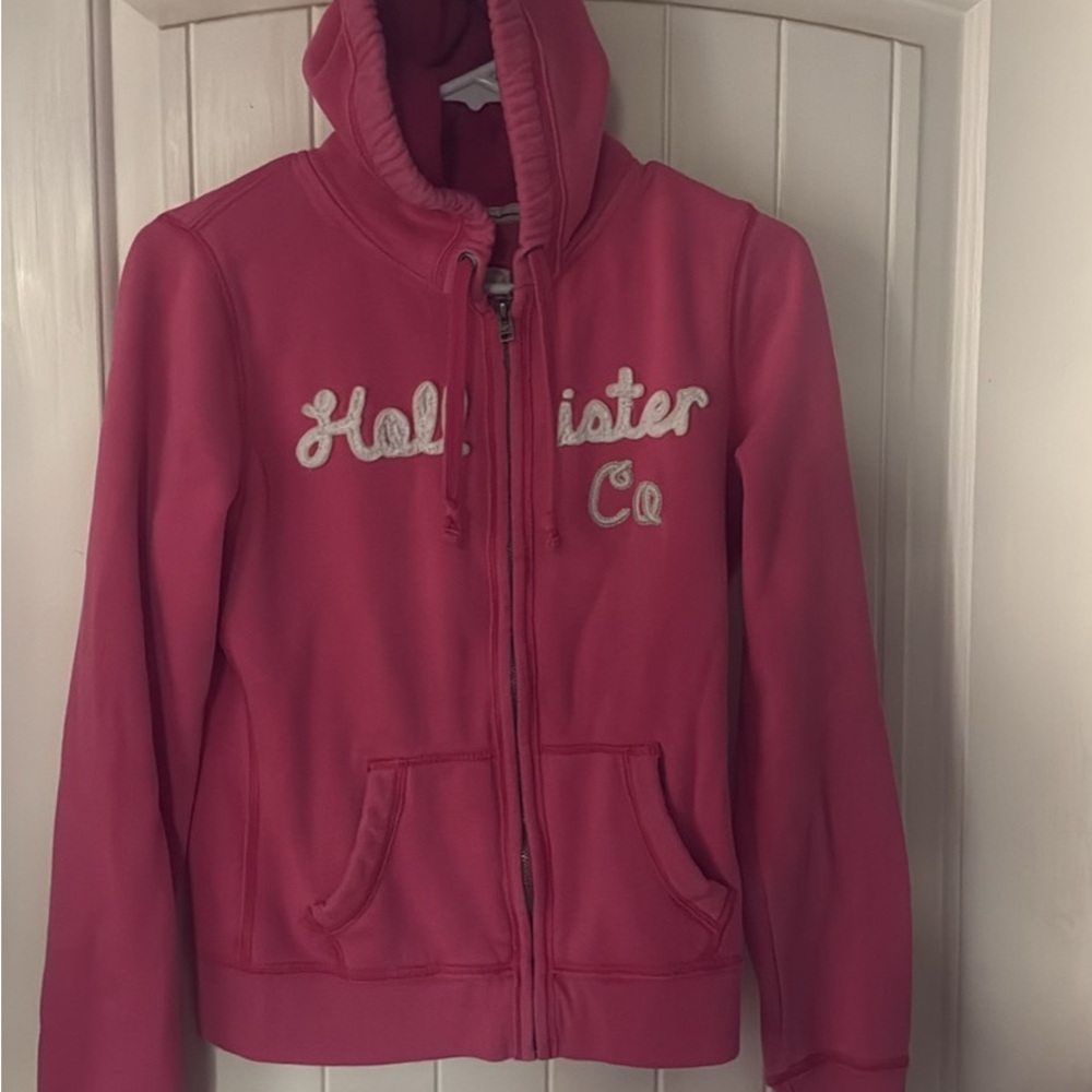 Hollister Fuchsia Zip-Up Hoodie